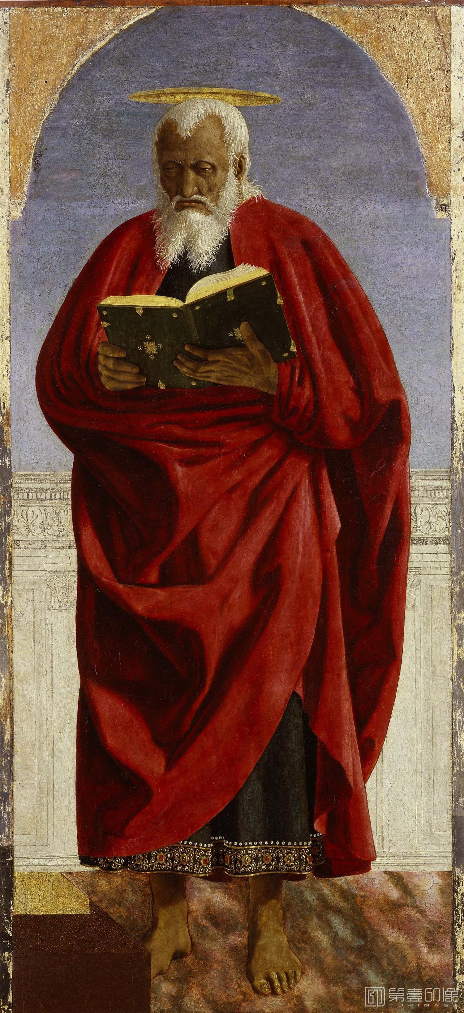 油画-美国弗里克美术馆藏画-Piero della Francesca - St. John the Evangelist, c. 1454-1469-167